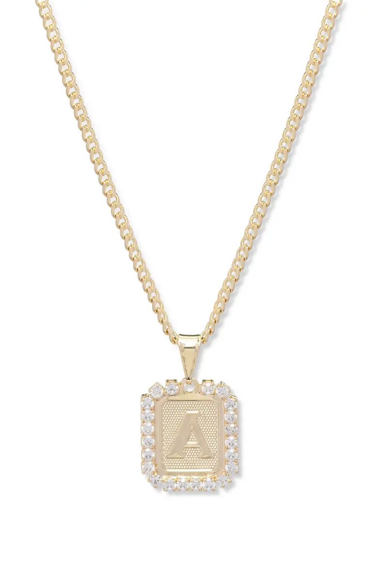 Royal Initial Card Necklace | Nordstrom