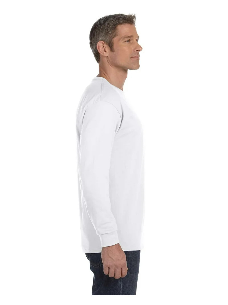 GILDAN G540 ADULT HEAVY COTTON 5.3 OZ. LONG-SLEEVE T-SHIRT, White, XL | Walmart (US)