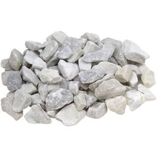 0.40 cu. ft. 0.5 in. to 1.5 in. Snow White Marble Chips | The Home Depot