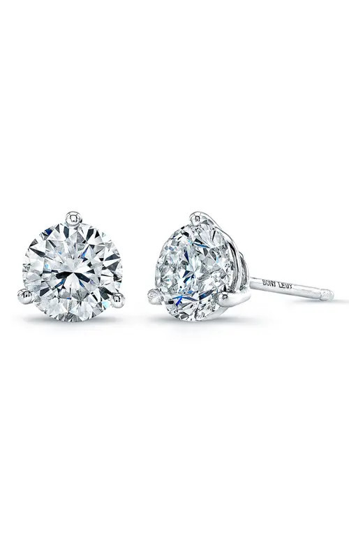 Bony Levy Diamond Stud Earrings in 18K White Gold at Nordstrom, Size 1 Ct Tw | Nordstrom