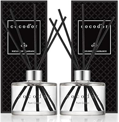 Cocod'or Signature Reed Diffuser/Pure Cotton / 6.7oz(200ml) / 2 Pack/Reed Diffuser, Reed Diffuser... | Amazon (US)