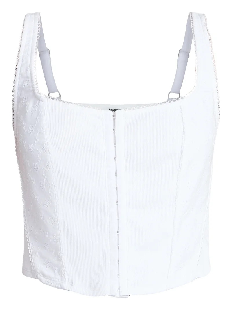 Madden NYC Women's Eyelet Corset Top, Sizes XXS-XXL | Walmart (US)