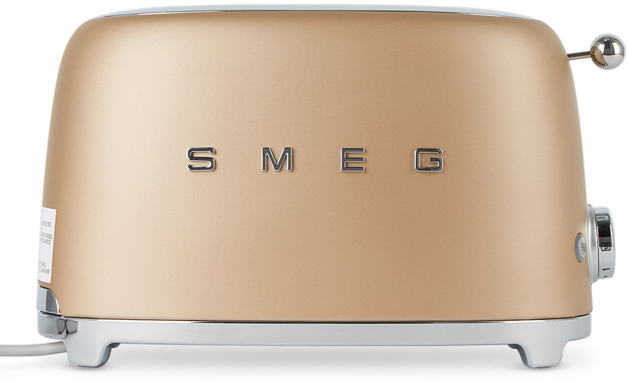Gold Matte Retro-Style 2 Slice Toaster | SSENSE