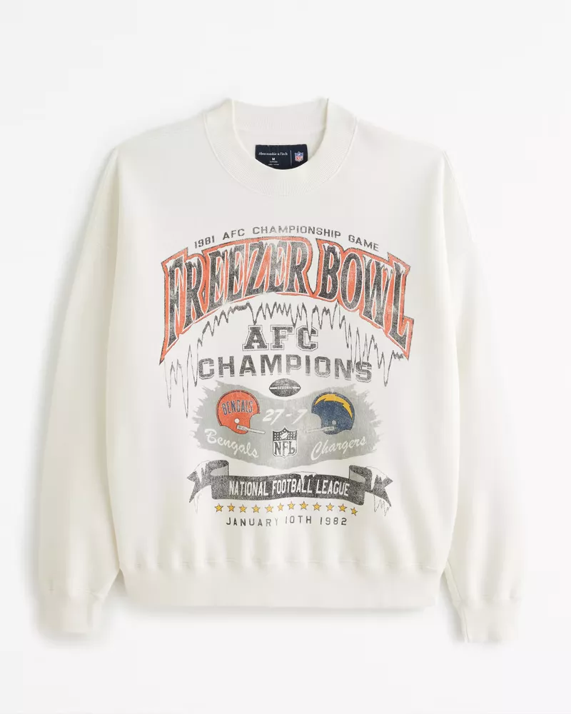 Men's Vintage Super Bowl Graphic Crew Sweatshirt, Men's Tops