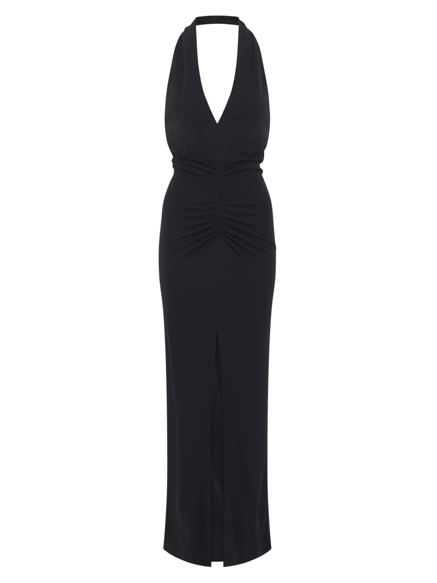 Rubini Long Backless V-Neck Dress | Saks Fifth Avenue