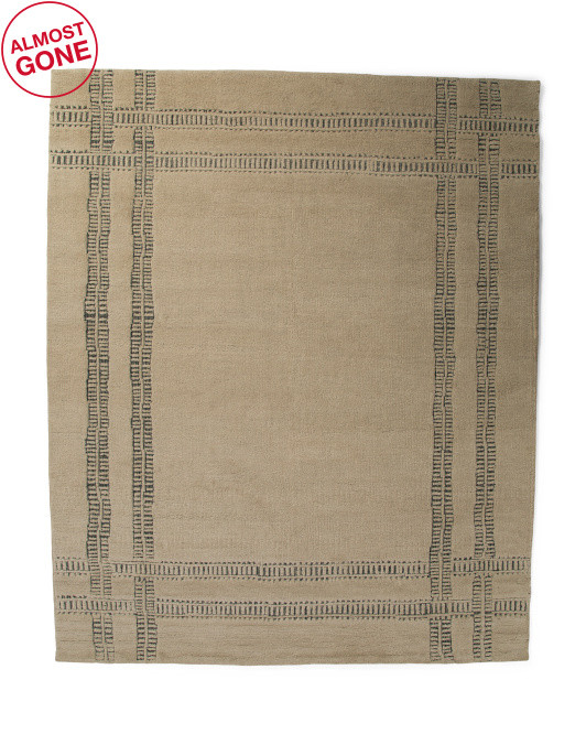 8x10 Wool Jute And Cotton Blend Milton Hand Knotted Area Rug | TJ Maxx