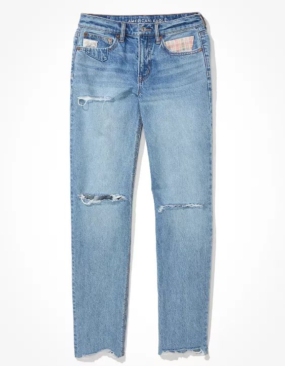 AE Ripped '90s Straight Jean | American Eagle Outfitters (US & CA)