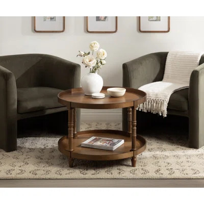 Amelea Tiered Round Living Room Coffee Table | Wayfair North America