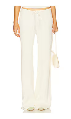 Aya Muse Knit Drawstring Pants in Cream from Revolve.com | Revolve Clothing (Global)