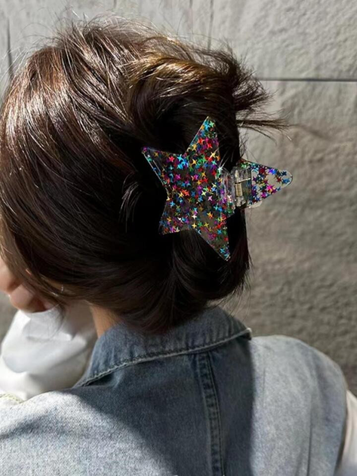 1pc Women Sequin Detail Star Design Fashion Hair Claw For Hair Decoration | SHEIN