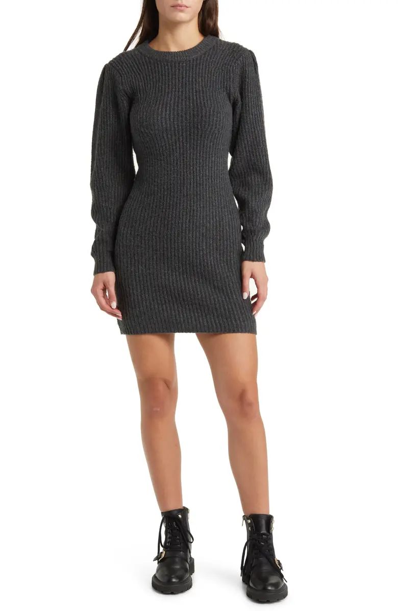 Long Sleeve Ribbed Sweater Dress | Nordstrom