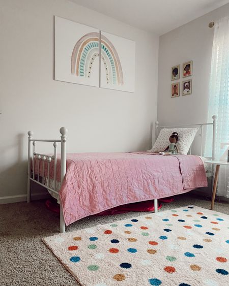 Minimalistic toddler girl bedroom inspo 🌈

#LTKbaby #LTKhome #LTKkids