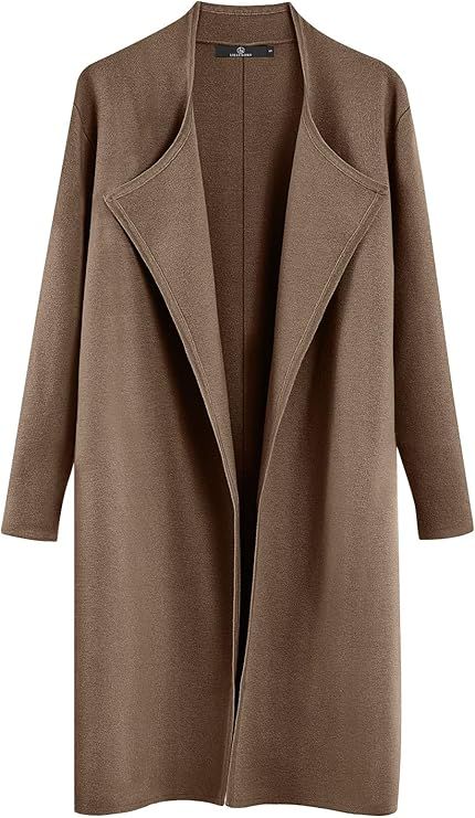 LILLUSORY Women's Long Cardigan Sweaters Oversized Fall Dressy Coatigan Jackets Casual Knit Winte... | Amazon (US)