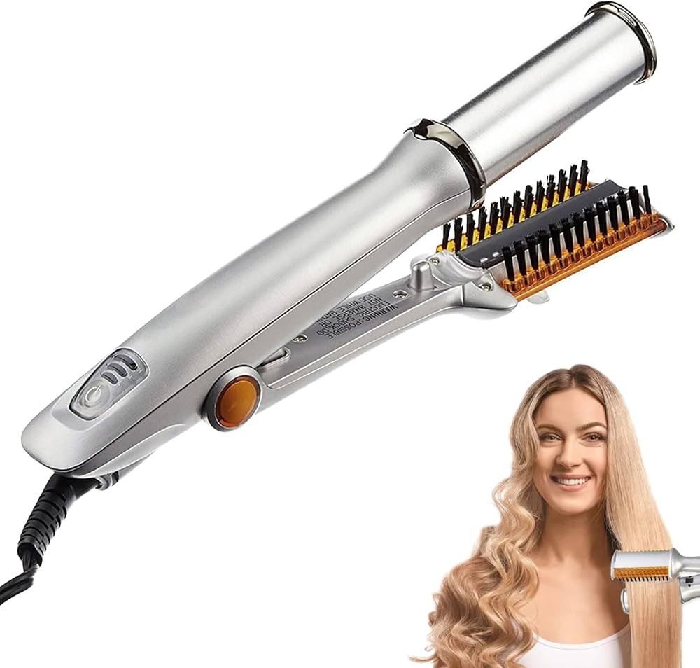 2-in-1 Curling Wands, Curling Iron Wand, Hair Curlers, Curling Iron for Women, Heated Round Brush... | Amazon (US)