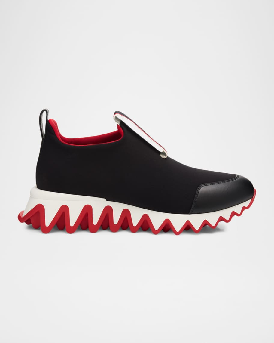 Christian Louboutin Tiketa Slip-On Red Sole Runner Sneakers | Neiman Marcus