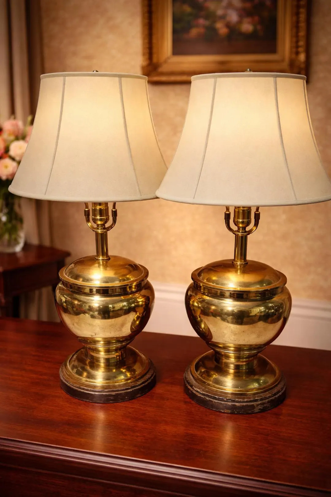 Vintage Brass Urn Table Lamp | Hollywood Regency Ginger Jar Urn Style | Stiffel Frederick Cooper ... | Etsy (Global)