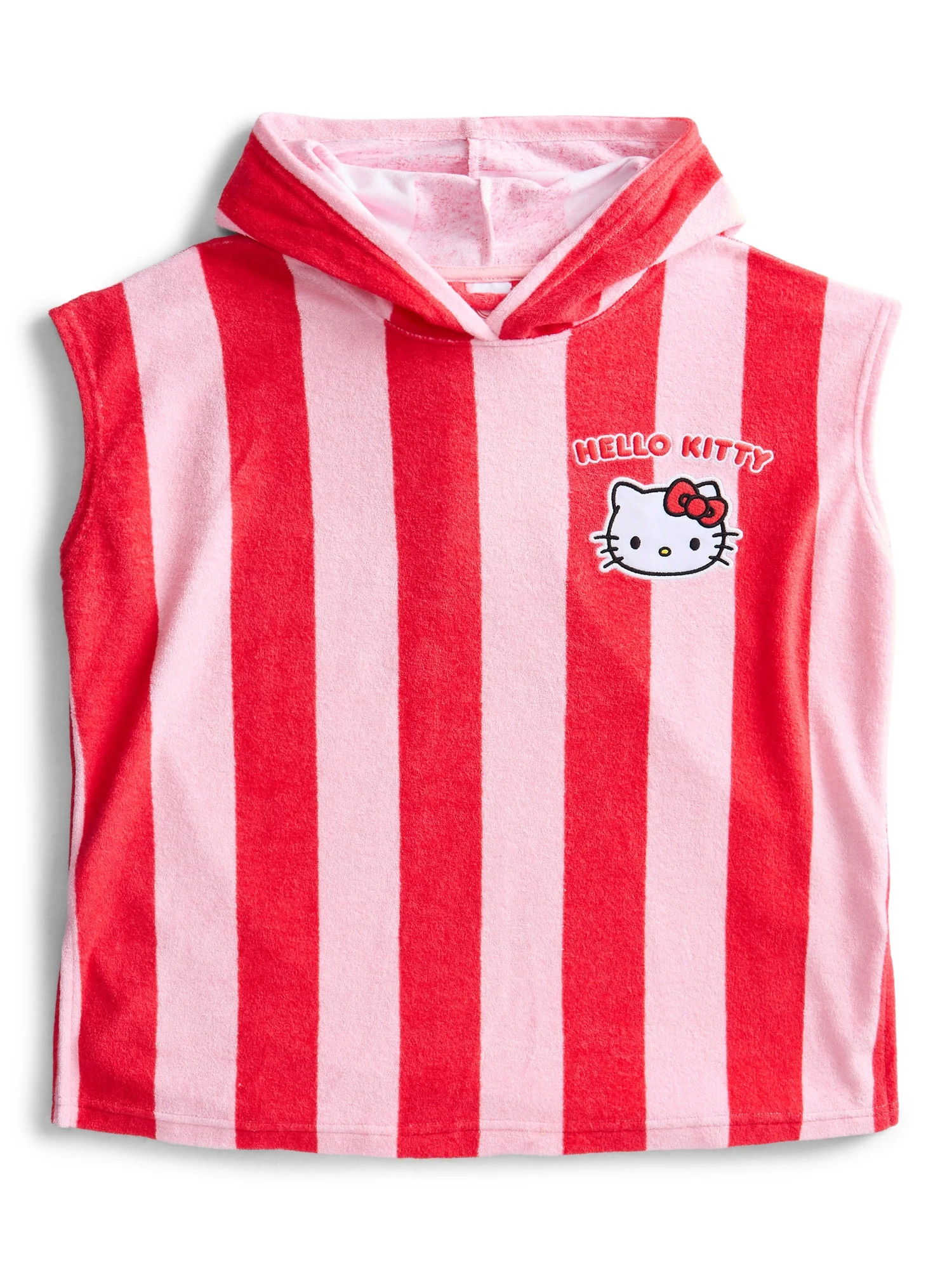 Wonder Nation Girls Hello Kitty Character Hooded Cover-Up, Size S | Walmart (US)