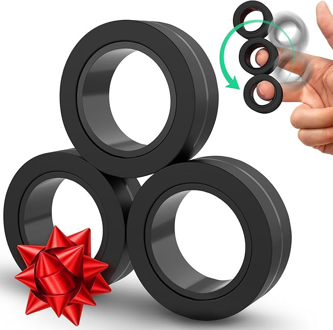BUNMO Magnetic Rings Stocking Stuffers for Teens - Fidget Toys Adults - Stocking Stuffers for Boy... | Amazon (US)