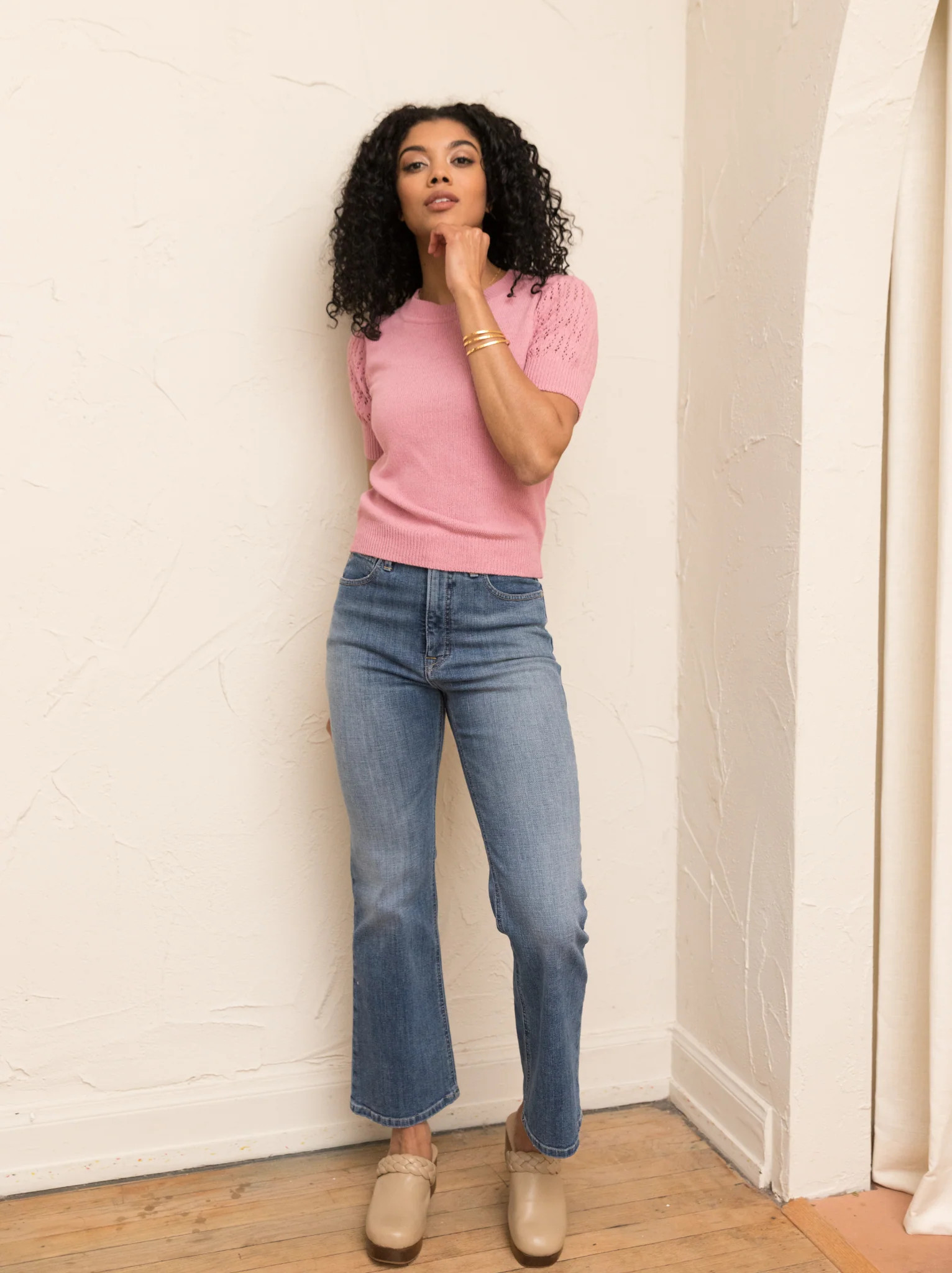 Zira Lace Puff Pullover Sweater | ABLE Clothing