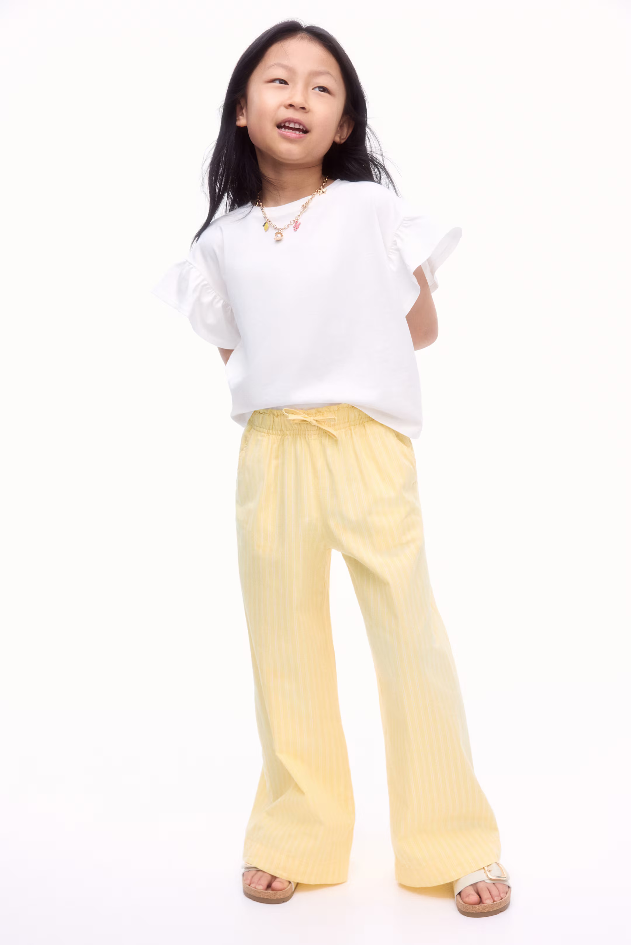 Wide-Leg Cotton Pants | H&M (US + CA)