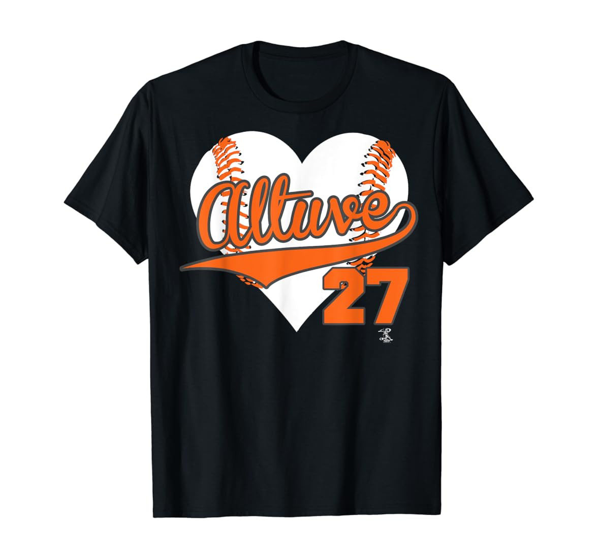 Jose Altuve Baseball Heart T-Shirt - Apparel T-Shirt | Amazon (US)