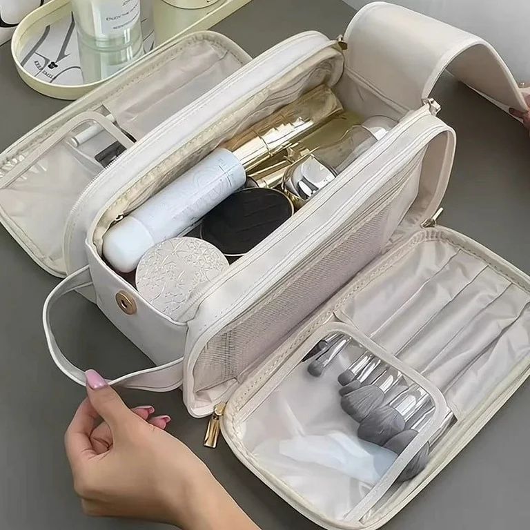KQJQS Large Capacity Portable Makeup Bag for Women - Multi-Functional Travel Organizer for High-E... | Walmart (US)