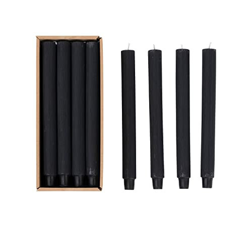 Creative Co-Op 10" Boxed Unscented Pleated Taper Candles | Amazon (US)