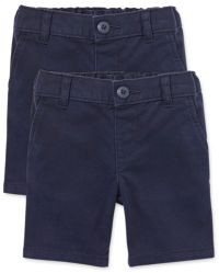 Toddler Girls Uniform Woven Chino Shorts 2-Pack | The Children's Place CA | The Children's Place