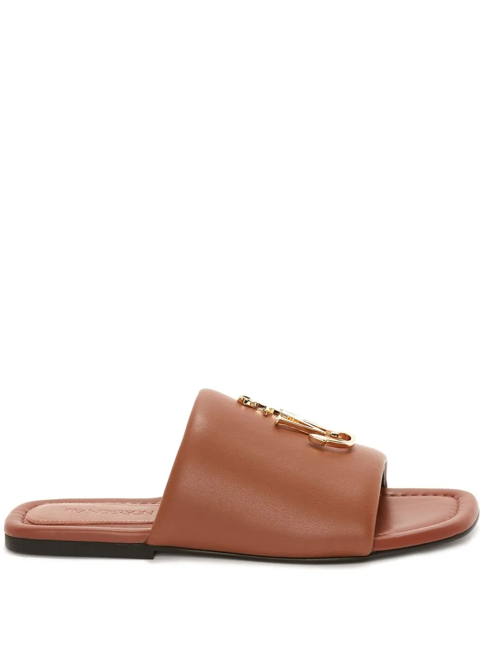 JW AndersonJW Anchor plaque slide sandals | Farfetch Global
