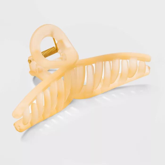 Frosted Loop Claw Clip - A New Day™ Yellow | Target