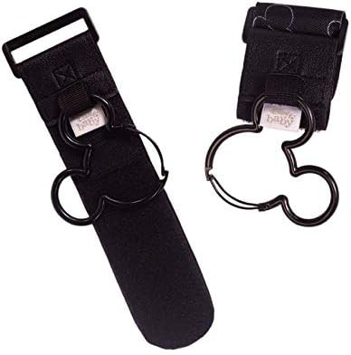 Disney Baby by J.L. Childress Mickey Stroller Hooks, 2 Pack, Black | Amazon (US)