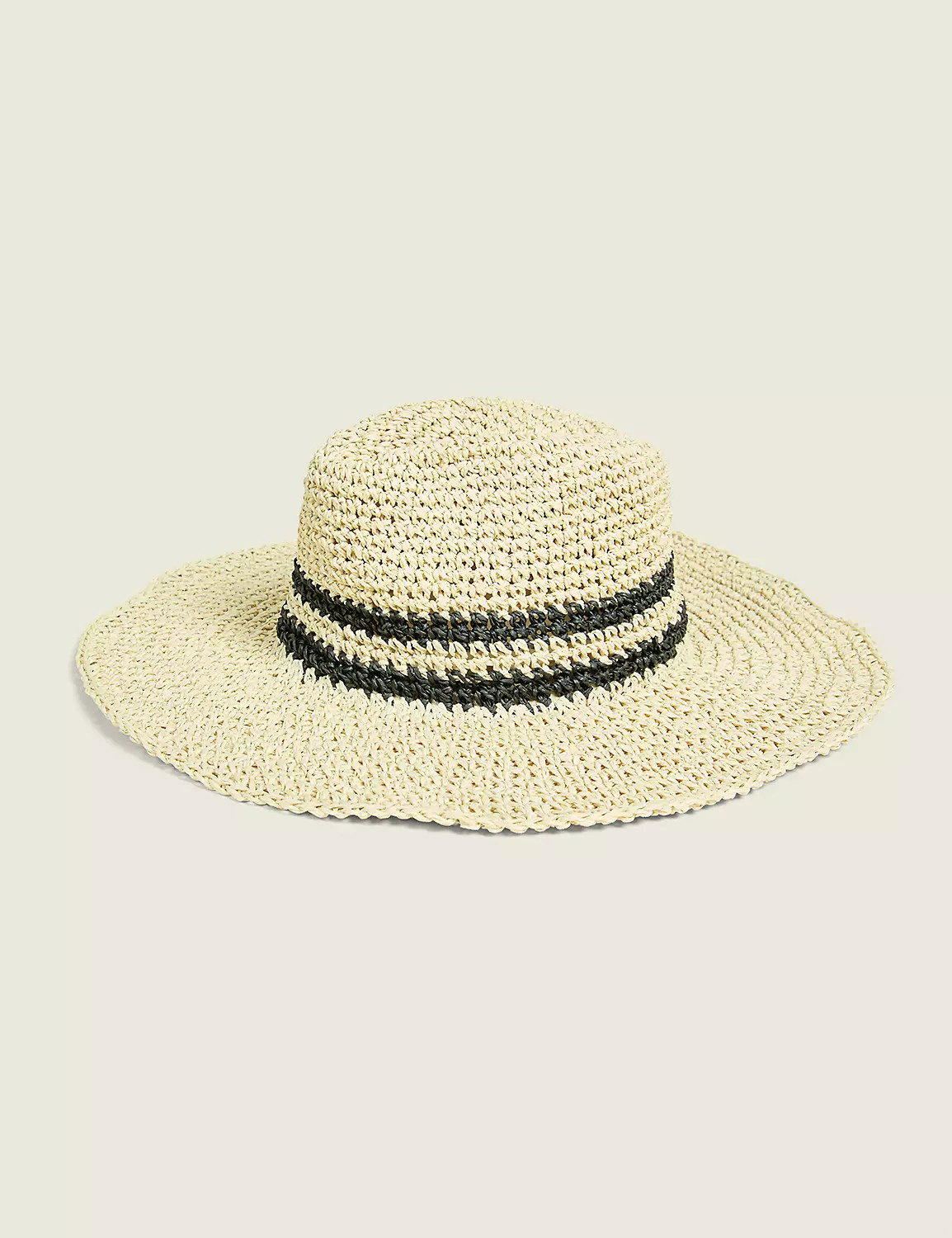 Straw Hat With Interior Adjustable Tie | Lane Bryant (US)