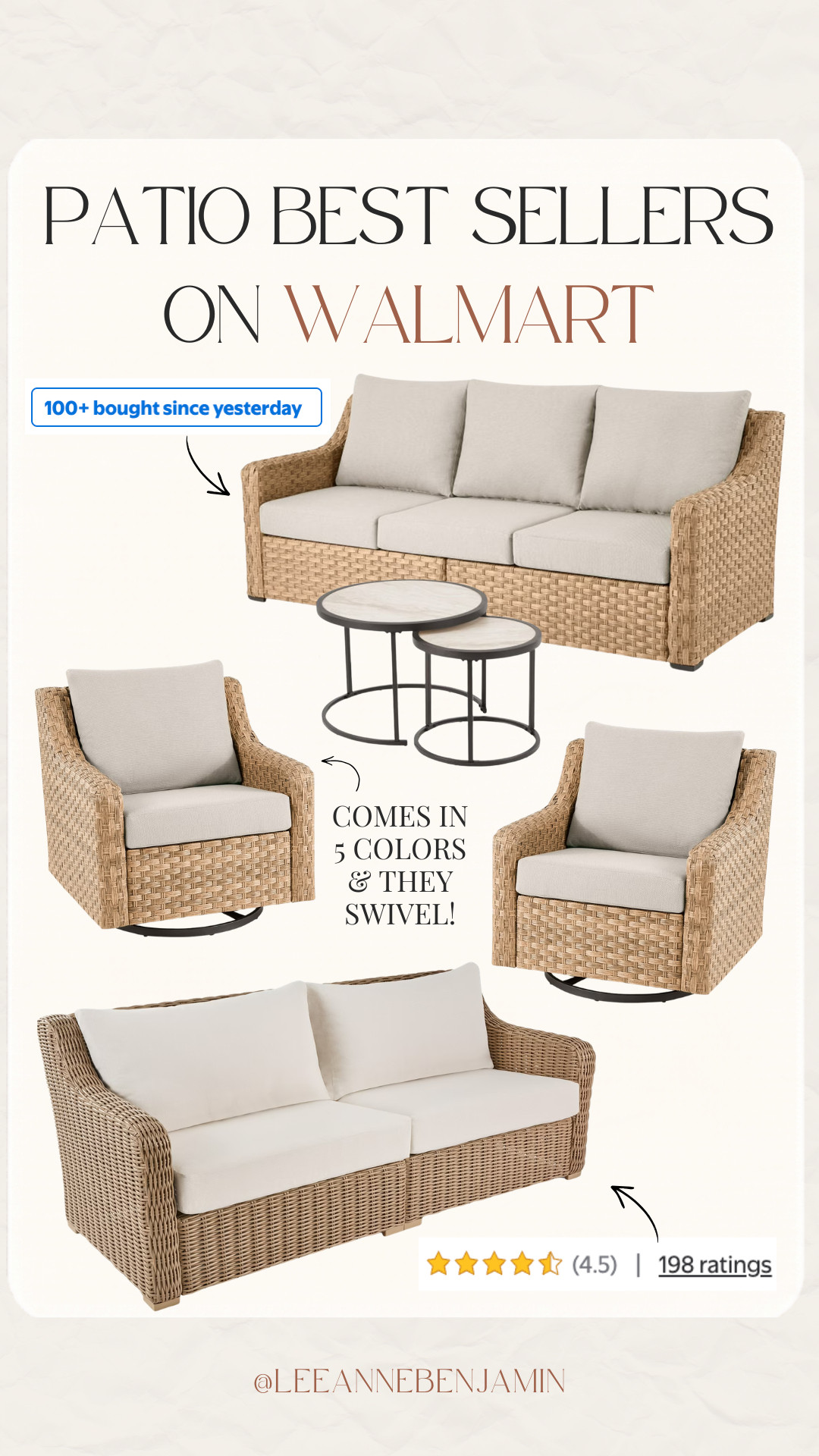 Patio best sellers on Walmart! 

 #LTKOver40 #LTKHome #LTKSaleAlert