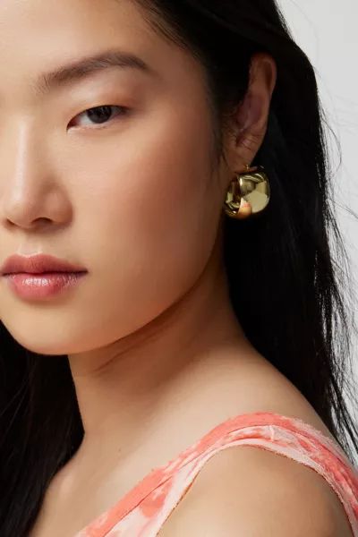 Thick Tube Hoop Earring | Urban Outfitters (US and RoW)