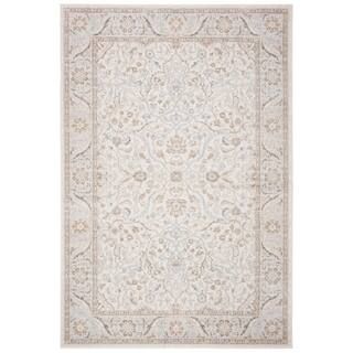 SAFAVIEH Isabella Cream/Beige 8 ft. x 10 ft. Floral Border Area Rug ISA912A-8 | The Home Depot