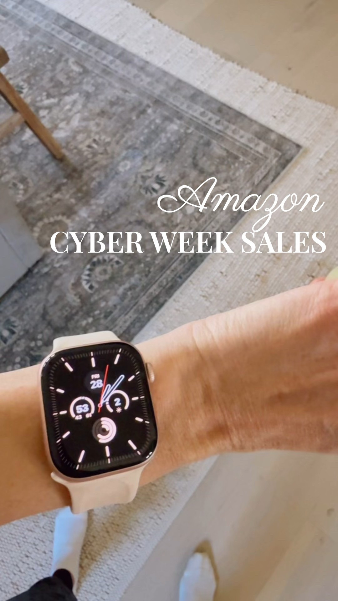 Amazon has some amazing cyber week sales going on right now!! So many of my personal favorites like my Apple Watch are on sale on @amazon ✨ Be sure to shop these amazing sales while you can!! #amazon #ad #founditonamazon #winterfavorites2025

#LTKGiftGuide #LTKCyberWeek #LTKSaleAlert