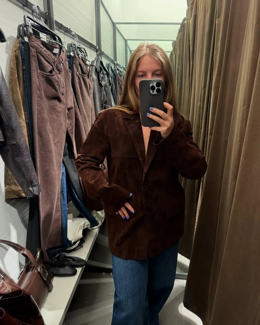 Women's Brown Suede Leather Blazer – Vintage Western-inspired Formal Coat | Genuine Suede 90s S... | Etsy (US)