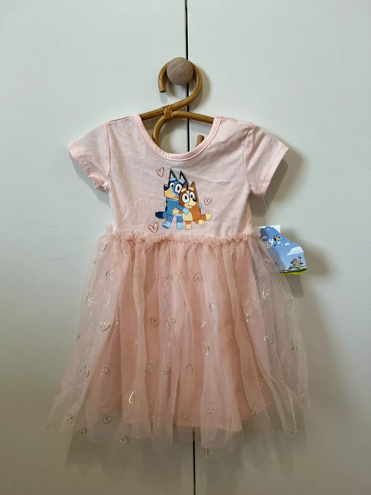 Toddler Girls' Bluey Tulle Printed T-Shirt Dress - pink - Bluey Official  Website