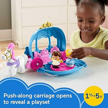 Fisher-Price Little People Toddler Toy Disney Princess Cinderella’s Dancing Carriage Playset wi... | Amazon (US)