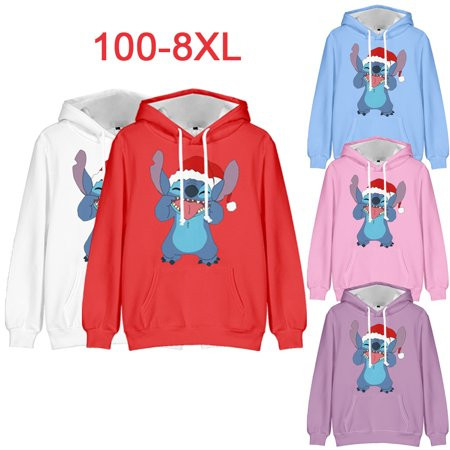 Hoodie Sweater for Boys & Girls Lilo & Stitch Christmas Printed Polyester Soft 100-8XL Full Size Uni | Walmart (US)