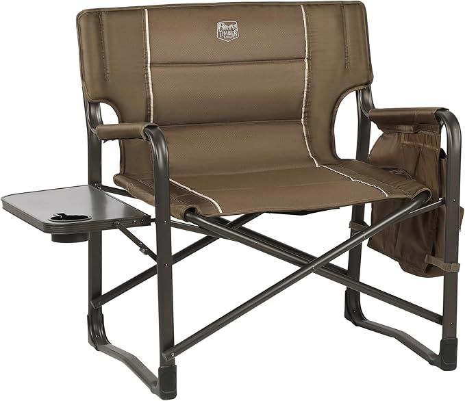 TIMBER RIDGE XXL Upgraded Oversized Directors Chairs with Foldable Side Table, Detachable Side Po... | Amazon (US)