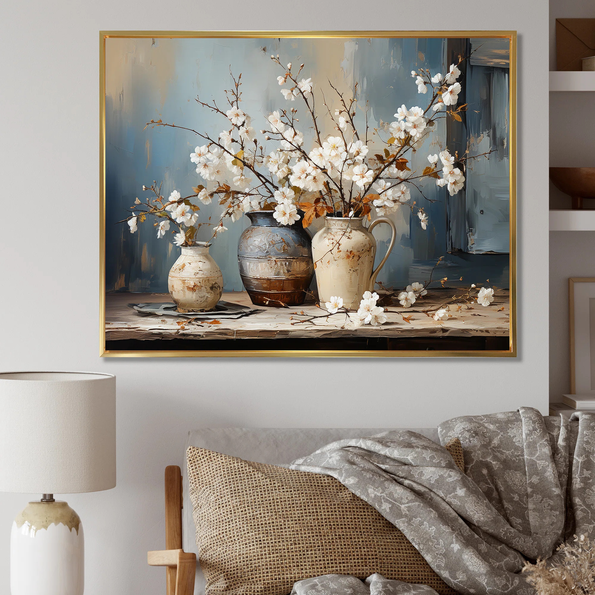 Pottery And Flowers Still Life I - Trees Wall Art | Wayfair North America