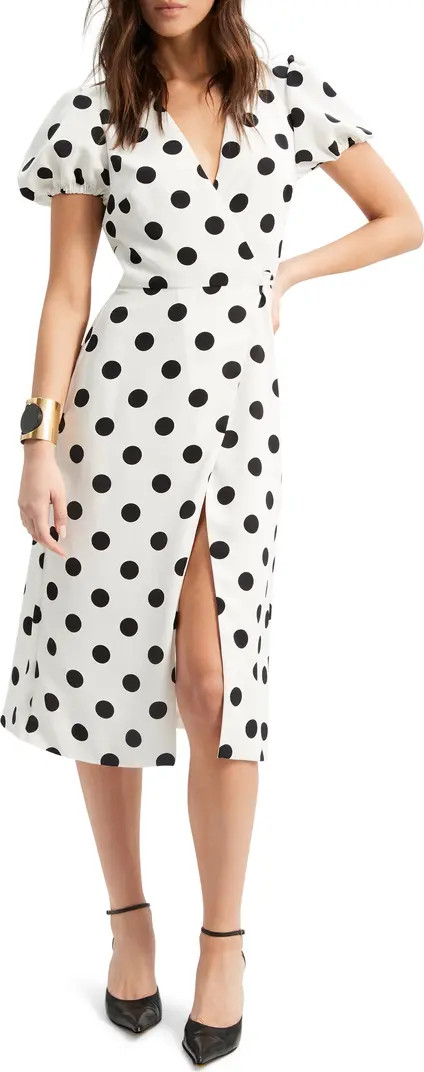 Devyn Dot Faux Wrap Dress | Nordstrom Rack