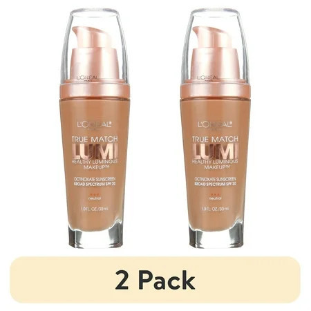 (2 pack) L Oréal Paris True Match Lumi SPF 20 Liquid Foundation Makeup N4 Buff Beige 1 fl oz | Walmart (US)