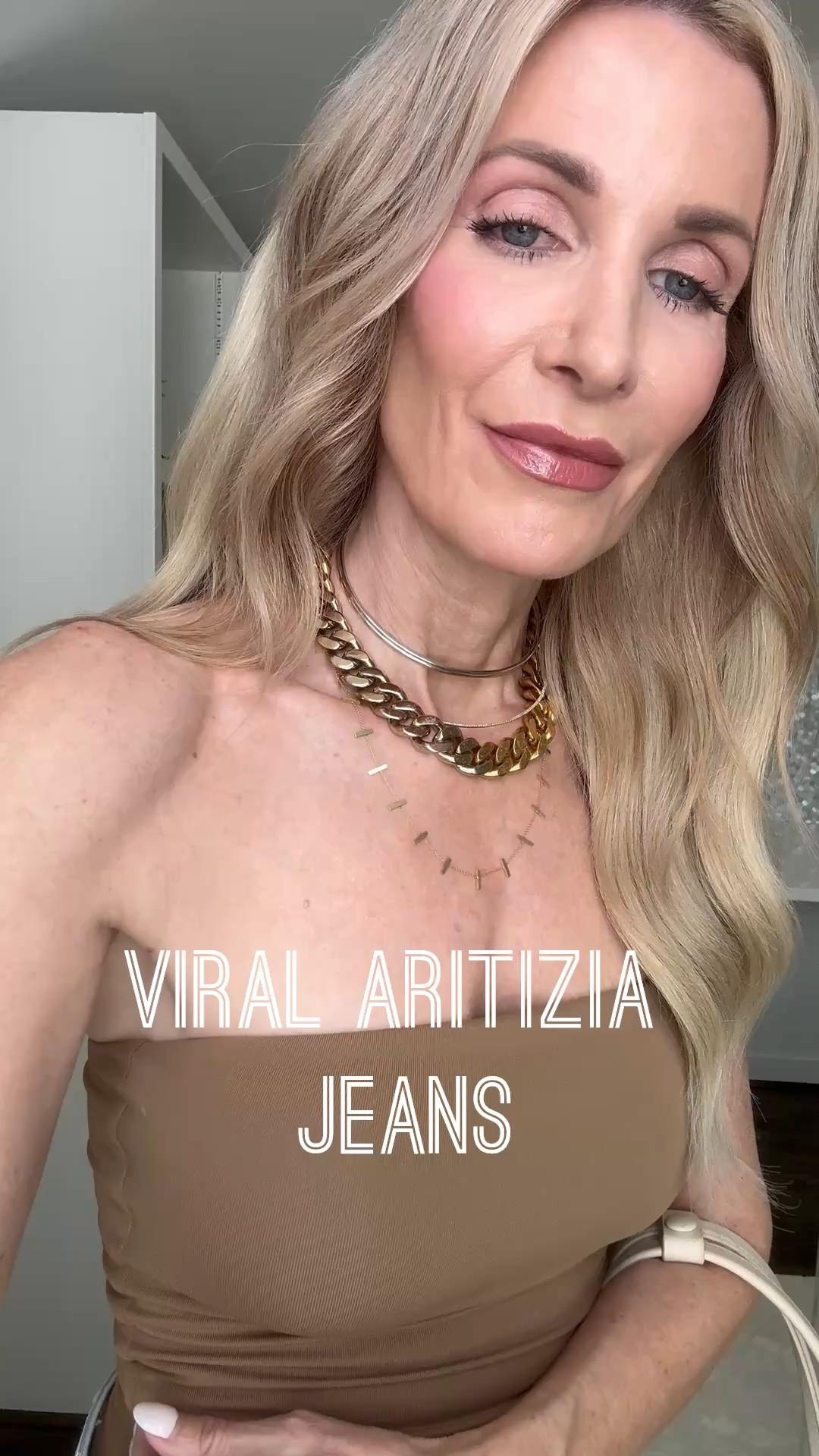Stop scrolling—these viral Aritzia jeans make every outfit look cooler.

I honestly wasn’t sure about these low-rise baggy jeans at first, but the second I put them on, I got the hype. They’re the perfect mix of effortlessly cool, laid-back, and stylish—and they’re incredibly comfortable too.

I paired them with this gorgeous strapless camel top for an elevated summer look that’s perfect for date night, brunch, or vacation.

Sizing: wearing an XS in the top and a 24 in the jeans. Both fit true to size.

#LTKootd #LTKgrwm #LTKOver40