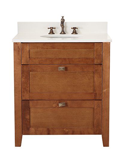 Kordura 30" x 21" Wood Bathroom Vanity /Retro /Padington Collection /Vanity only | Amazon (US)