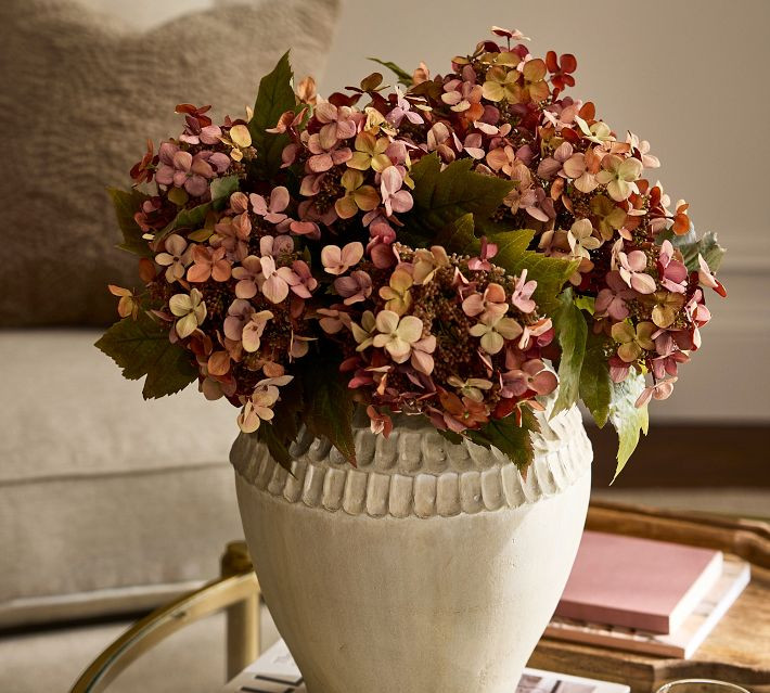 Faux Oak Leaf & Rust Hydrangea Bundle | Pottery Barn (US)