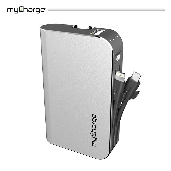 myCharge Portable Charger Power Bank - HubPlus 6700 mAh External Battery Pack | Wall Charger Fold... | Amazon (US)