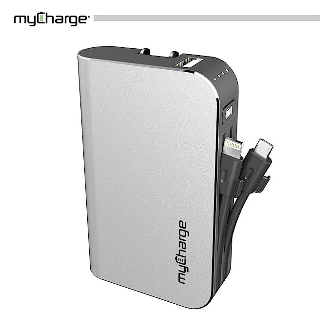 myCharge Portable Charger Power Bank - HubPlus 6700 mAh External Battery Pack | Wall Charger Fold... | Amazon (US)