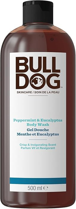 Bulldog Skincare Peppermint & Eucalyptus Shower Gel Body Wash for Men, 500 Milliliters | Amazon (CA)
